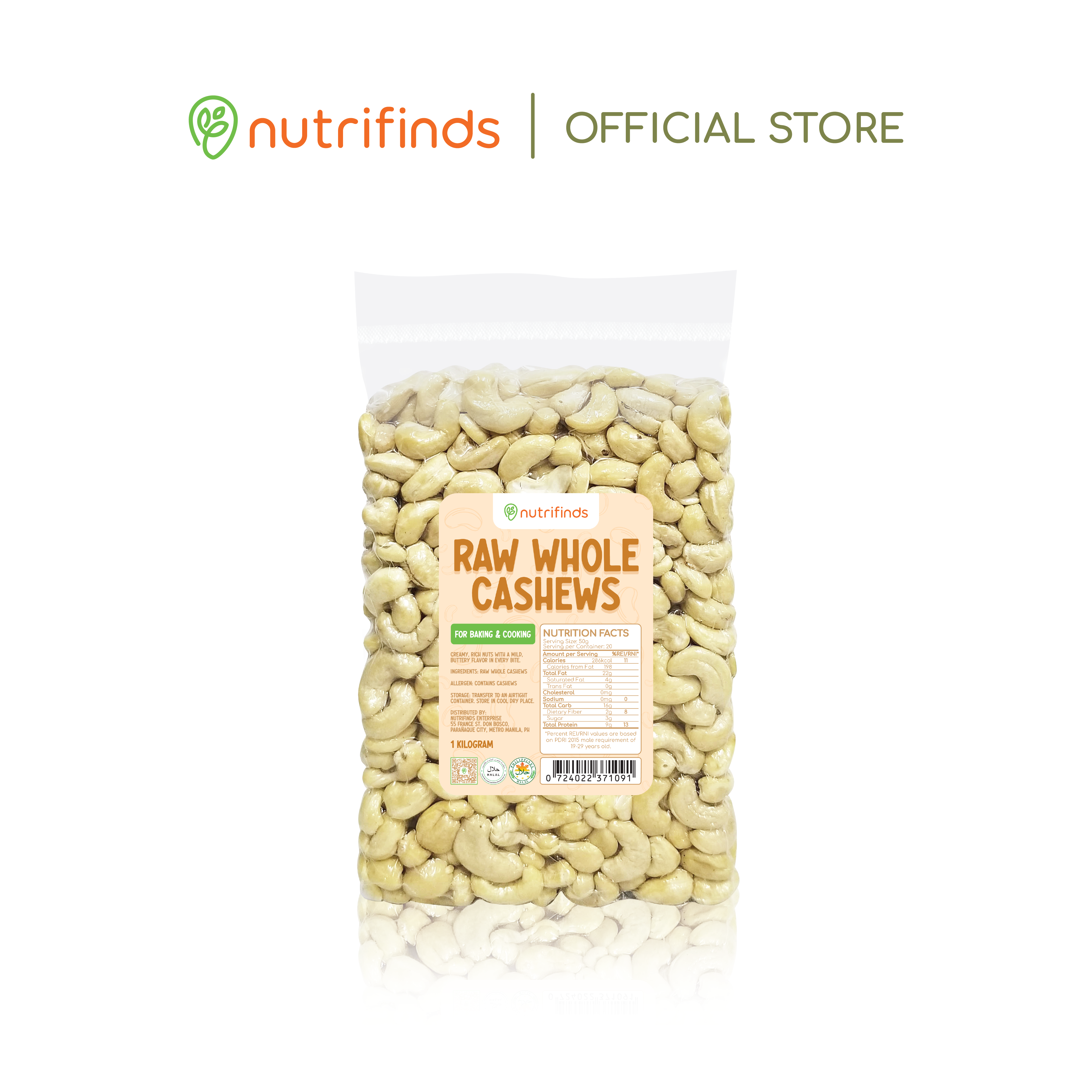 Raw Whole Cashews